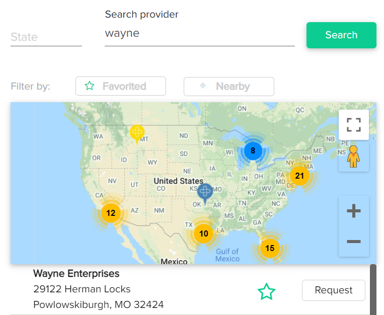 search Provider Wayne
